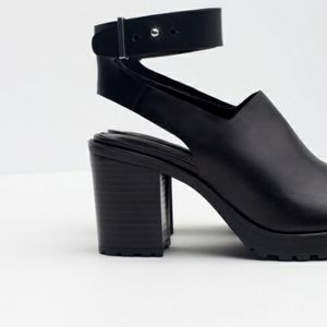 Zara Platforms Chunky-Heel Ankle Strap